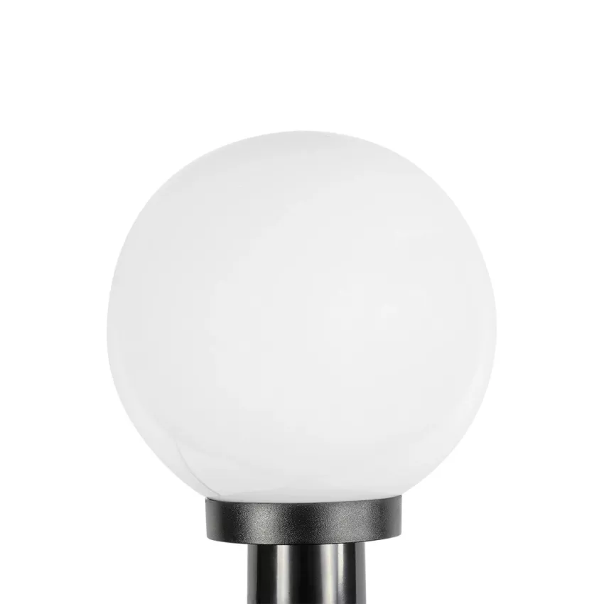 GLOBOSTAR® AGROS  Φωτιστικό Κήπου / Καρφωτό με Ντουί 1 x E27 AC 220-240V Αδιάβροχο IP65 - Λευκό & Μάυρο - Μ20 x Π20 x Υ54cm