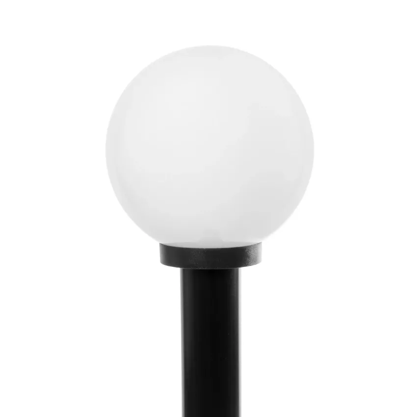 GLOBOSTAR® AGROS  Φωτιστικό Κολωνάκι Κήπου με Ντουί 1 x E27 AC 220-240V Αδιάβροχο IP65 - Λευκό & Μάυρο - Μ20 x Π20 x Υ100cm