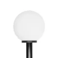 GLOBOSTAR® AGROS  Φωτιστικό Κολωνάκι Κήπου με Ντουί 1 x E27 AC 220-240V Αδιάβροχο IP65 - Λευκό & Μάυρο - Μ30 x Π30 x Υ240cm