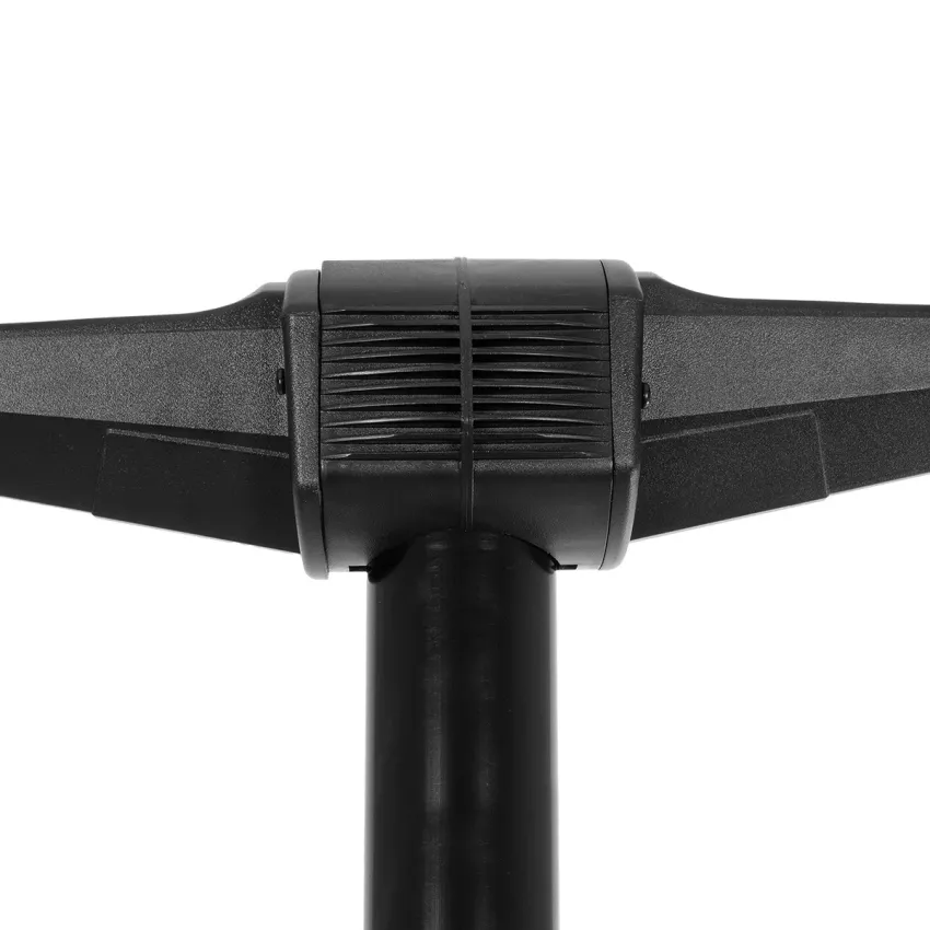 GLOBOSTAR® AGROS  Φωτιστικό Κολωνάκι Κήπου με Ντουί 2 x E27 AC 220-240V Αδιάβροχο IP65 - Λευκό & Μάυρο - Μ75 x Π30 x Υ240cm