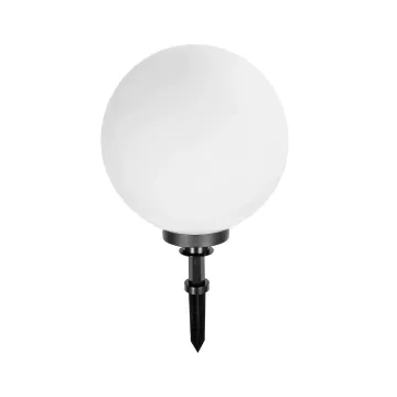 GLOBOSTAR® AGROS  Φωτιστικό Κήπου / Καρφωτό με Ντουί 1 x E27 AC 220-240V Αδιάβροχο IP65 - Λευκό & Μάυρο - Μ40 x Π40 x Υ74cm