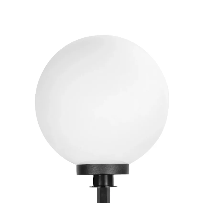 GLOBOSTAR® AGROS  Φωτιστικό Κήπου / Καρφωτό με Ντουί 1 x E27 AC 220-240V Αδιάβροχο IP65 - Λευκό & Μάυρο - Μ40 x Π40 x Υ74cm