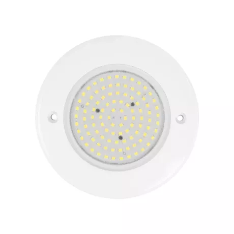 GLOBOSTAR® POOLARTY  Υποβρύχιο Φωτιστικό για Σιντριβάνια/Πισίνες LED 8W 680lm 120° DC 12V Αδιάβροχο IP68 Ψυχρό Λευκό 6000K Dimmable - Bridgelux SMD Chip - 1m VDE Rubber Καλώδιο - Μ13 x Π13 x Υ2cm