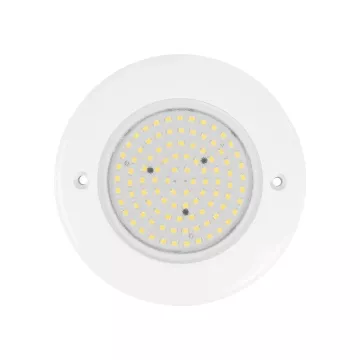 GLOBOSTAR® POOLARTY  Υποβρύχιο Φωτιστικό για Σιντριβάνια/Πισίνες LED 8W 640lm 120° DC 12V Αδιάβροχο IP68 Φυσικό Λευκό 4500K Dimmable - Bridgelux SMD Chip - 1m VDE Rubber Καλώδιο - Φ13 x Υ2cm