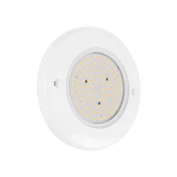 GLOBOSTAR® POOLARTY  Υποβρύχιο Φωτιστικό για Σιντριβάνια/Πισίνες LED 8W 600lm 120° DC 12V Αδιάβροχο IP68 Θερμό Λευκό 2700K Dimmable - Bridgelux SMD Chip - 1m VDE Rubber Καλώδιο - Φ13 x Υ2cm