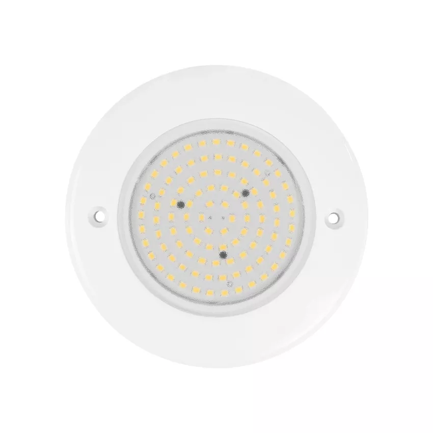 GLOBOSTAR® POOLARTY  Υποβρύχιο Φωτιστικό για Σιντριβάνια/Πισίνες LED 8W 600lm 120° DC 12V Αδιάβροχο IP68 Θερμό Λευκό 2700K Dimmable - Bridgelux SMD Chip - 1m VDE Rubber Καλώδιο - Φ13 x Υ2cm
