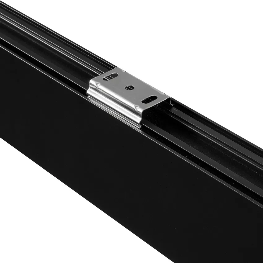 GLOBOSTAR® ALP-LINEAR LUMILINE -3M Επιφανειακό / Κρεμαστό Προφίλ Αλουμινίου με Λευκό Γαλακτερό Πατητό Κάλυμμα για Ταινίες LED IP20 - Μαύρο Ματ - Μ300 x Π3.5 x Υ7cm