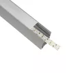 GLOBOSTAR® ALP-LINEAR LUMILINE -3M Επιφανειακό / Κρεμαστό Προφίλ Αλουμινίου με Λευκό Γαλακτερό Πατητό Κάλυμμα για Ταινίες LED IP20 - Γκρι Ανθρακί Ματ - Μ300 x Π3.5 x Υ7cm