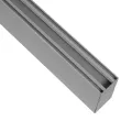 GLOBOSTAR® ALP-LINEAR LUMILINE -3M Επιφανειακό / Κρεμαστό Προφίλ Αλουμινίου με Λευκό Γαλακτερό Πατητό Κάλυμμα για Ταινίες LED IP20 - Γκρι Ανθρακί Ματ - Μ300 x Π3.5 x Υ7cm