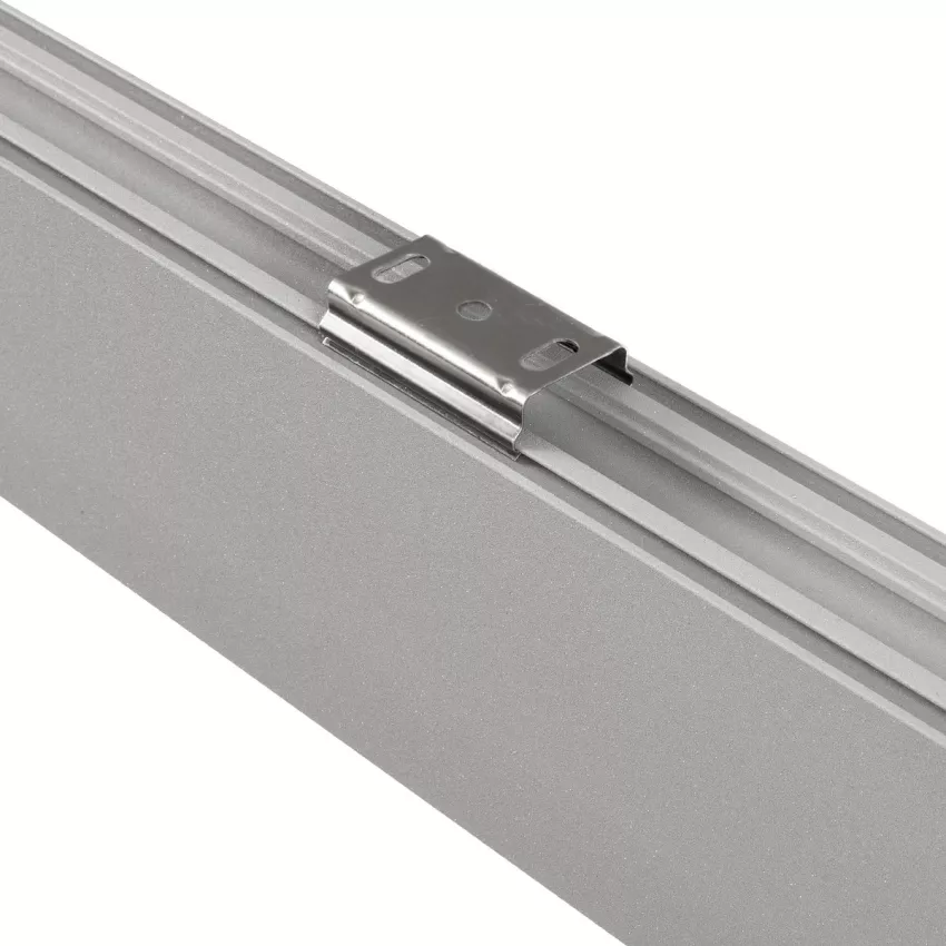 GLOBOSTAR® ALP-LINEAR LUMILINE -3M Επιφανειακό / Κρεμαστό Προφίλ Αλουμινίου με Λευκό Γαλακτερό Πατητό Κάλυμμα για Ταινίες LED IP20 - Γκρι Ανθρακί Ματ - Μ300 x Π3.5 x Υ7cm
