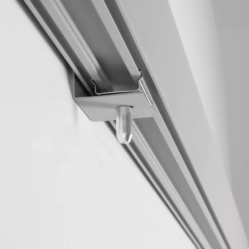 GLOBOSTAR® ALP-LINEAR LUMILINE -3M Επιφανειακό / Κρεμαστό Προφίλ Αλουμινίου με Λευκό Γαλακτερό Πατητό Κάλυμμα για Ταινίες LED IP20 - Γκρι Ανθρακί Ματ - Μ300 x Π3.5 x Υ7cm