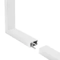 GLOBOSTAR® ALP-CORNER-SIDE90 LUMILINE  Επιφανειακό / Κρεμαστό Προφίλ Αλουμινίου Γωνία με Λευκό Γαλακτερό Πατητό Κάλυμμα για Ταινίες LED IP20 - Λευκό Ματ - Μ30 x Π3.5 x Υ7cm