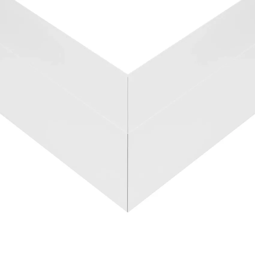 GLOBOSTAR® ALP-CORNER-SIDE90 LUMILINE  Επιφανειακό / Κρεμαστό Προφίλ Αλουμινίου Γωνία με Λευκό Γαλακτερό Πατητό Κάλυμμα για Ταινίες LED IP20 - Λευκό Ματ - Μ30 x Π3.5 x Υ7cm