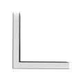 GLOBOSTAR® ALP-CORNER-SIDE90 LUMILINE  Επιφανειακό / Κρεμαστό Προφίλ Αλουμινίου Γωνία με Λευκό Γαλακτερό Πατητό Κάλυμμα για Ταινίες LED IP20 - Μαύρο Ματ - Μ30 x Π3.5 x Υ7cm