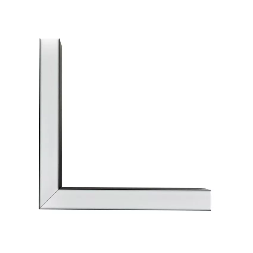 GLOBOSTAR® ALP-CORNER-SIDE90 LUMILINE  Επιφανειακό / Κρεμαστό Προφίλ Αλουμινίου Γωνία με Λευκό Γαλακτερό Πατητό Κάλυμμα για Ταινίες LED IP20 - Μαύρο Ματ - Μ30 x Π3.5 x Υ7cm