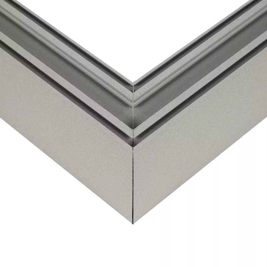 GLOBOSTAR® ALP-CORNER-SIDE90 LUMILINE  Επιφανειακό / Κρεμαστό Προφίλ Αλουμινίου Γωνία με Λευκό Γαλακτερό Πατητό Κάλυμμα για Ταινίες LED IP20 - Γκρι Ανθρακί Ματ - Μ30 x Π3.5 x Υ7cm