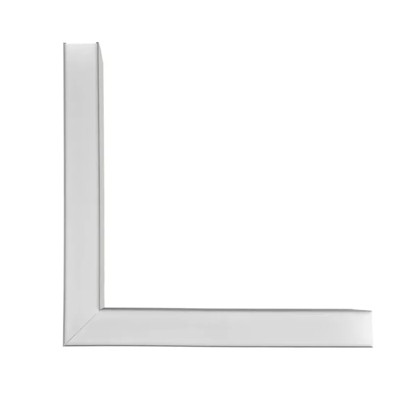 GLOBOSTAR® ALP-CORNER-SIDE90 LUMILINE  Επιφανειακό / Κρεμαστό Προφίλ Αλουμινίου Γωνία με Λευκό Γαλακτερό Πατητό Κάλυμμα για Ταινίες LED IP20 - Γκρι Ανθρακί Ματ - Μ30 x Π3.5 x Υ7cm