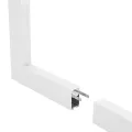 GLOBOSTAR® ALP-CORNER-IN90 LUMILINE  Επιφανειακό / Κρεμαστό Προφίλ Αλουμινίου Γωνία με Λευκό Γαλακτερό Πατητό Κάλυμμα για Ταινίες LED IP20 - Λευκό Ματ - Μ30 x Π3.5 x Υ7cm