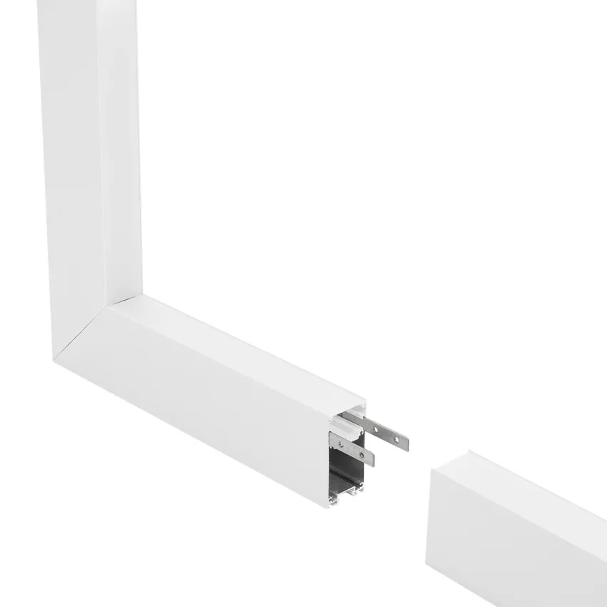 GLOBOSTAR® ALP-CORNER-IN90 LUMILINE  Επιφανειακό / Κρεμαστό Προφίλ Αλουμινίου Γωνία με Λευκό Γαλακτερό Πατητό Κάλυμμα για Ταινίες LED IP20 - Λευκό Ματ - Μ30 x Π3.5 x Υ7cm