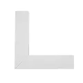 GLOBOSTAR® ALP-CORNER-IN90 LUMILINE  Επιφανειακό / Κρεμαστό Προφίλ Αλουμινίου Γωνία με Λευκό Γαλακτερό Πατητό Κάλυμμα για Ταινίες LED IP20 - Λευκό Ματ - Μ30 x Π3.5 x Υ7cm