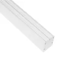 GLOBOSTAR® ALP-LINEAR BRIGHTRAIL -3M Επιφανειακό / Κρεμαστό Προφίλ Αλουμινίου με Λευκό Γαλακτερό Πατητό Κάλυμμα για Ταινίες LED IP20 - Λευκό Ματ - Μ300 x Π5 x Υ7.5cm