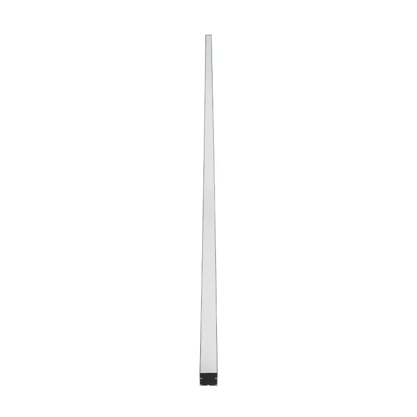 GLOBOSTAR® ALP-LINEAR BRIGHTRAIL -3M Επιφανειακό / Κρεμαστό Προφίλ Αλουμινίου με Λευκό Γαλακτερό Πατητό Κάλυμμα για Ταινίες LED IP20 - Μαύρο Ματ - Μ300 x Π5 x Υ7.5cm