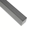 GLOBOSTAR® ALP-LINEAR BRIGHTRAIL -3M Επιφανειακό / Κρεμαστό Προφίλ Αλουμινίου με Λευκό Γαλακτερό Πατητό Κάλυμμα για Ταινίες LED IP20 - Γκρι Ανθρακί Ματ - Μ300 x Π5 x Υ7.5cm