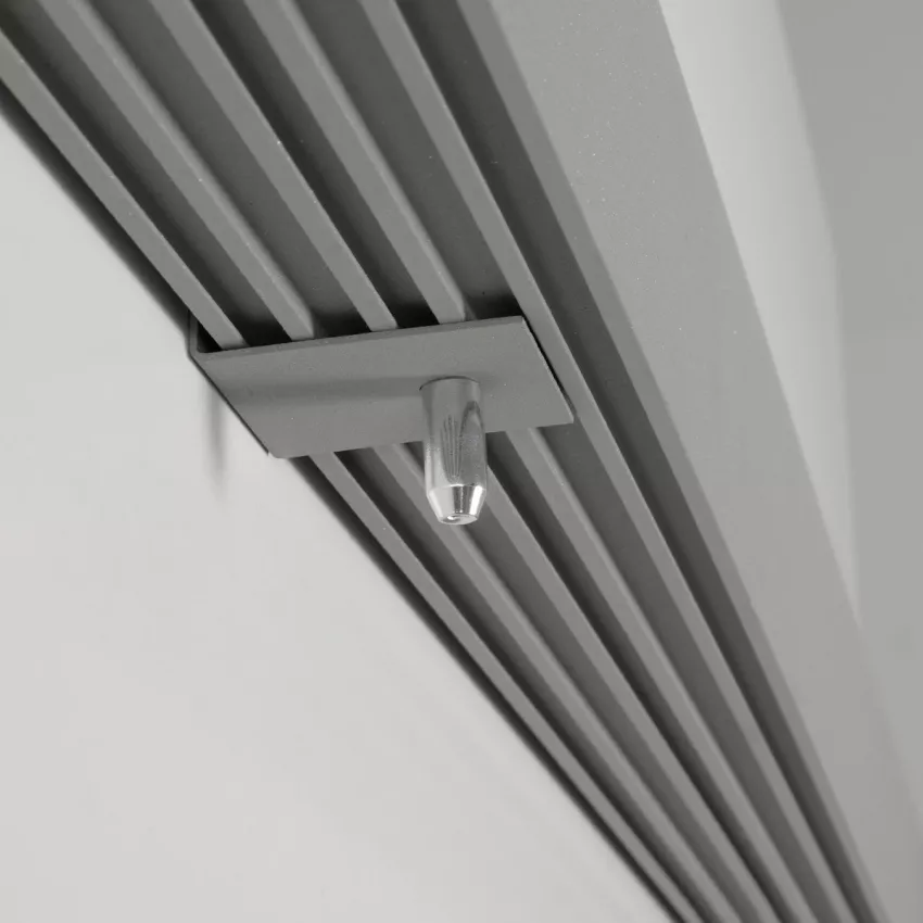 GLOBOSTAR® ALP-LINEAR BRIGHTRAIL -3M Επιφανειακό / Κρεμαστό Προφίλ Αλουμινίου με Λευκό Γαλακτερό Πατητό Κάλυμμα για Ταινίες LED IP20 - Γκρι Ανθρακί Ματ - Μ300 x Π5 x Υ7.5cm