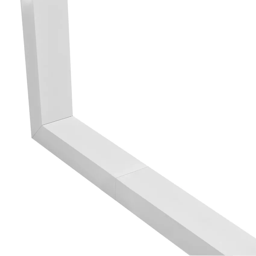 GLOBOSTAR® ALP-CORNER-SIDE90 BRIGHTRAIL  Επιφανειακό / Κρεμαστό Προφίλ Αλουμινίου Γωνία με Λευκό Γαλακτερό Πατητό Κάλυμμα για Ταινίες LED IP20 - Λευκό Ματ - Μ30 x Π5 x Υ7.5cm