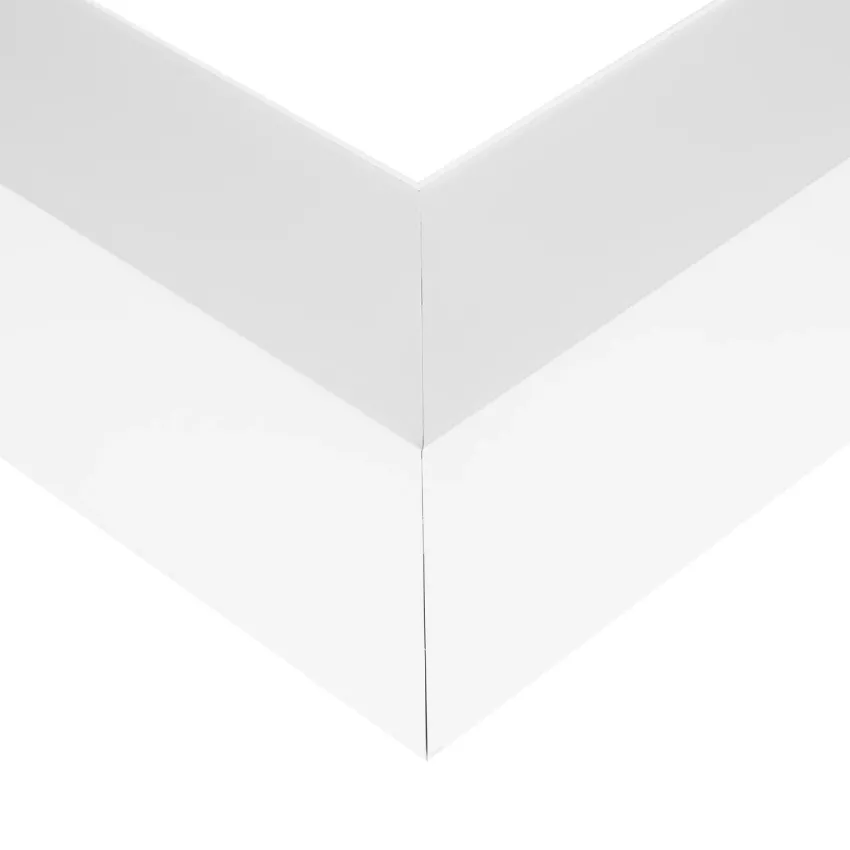 GLOBOSTAR® ALP-CORNER-SIDE90 BRIGHTRAIL  Επιφανειακό / Κρεμαστό Προφίλ Αλουμινίου Γωνία με Λευκό Γαλακτερό Πατητό Κάλυμμα για Ταινίες LED IP20 - Λευκό Ματ - Μ30 x Π5 x Υ7.5cm