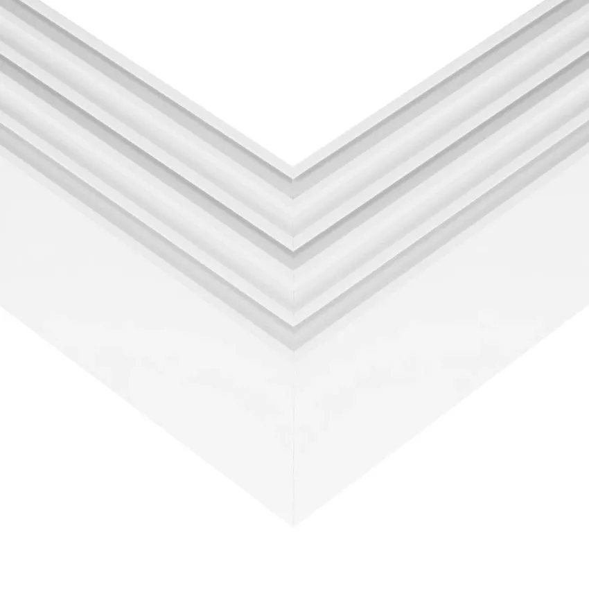 GLOBOSTAR® ALP-CORNER-SIDE90 BRIGHTRAIL  Επιφανειακό / Κρεμαστό Προφίλ Αλουμινίου Γωνία με Λευκό Γαλακτερό Πατητό Κάλυμμα για Ταινίες LED IP20 - Λευκό Ματ - Μ30 x Π5 x Υ7.5cm