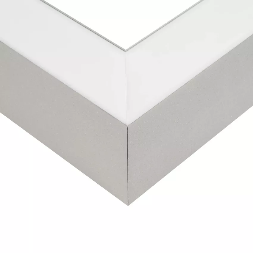 GLOBOSTAR® ALP-CORNER-SIDE90 BRIGHTRAIL  Επιφανειακό / Κρεμαστό Προφίλ Αλουμινίου Γωνία με Λευκό Γαλακτερό Πατητό Κάλυμμα για Ταινίες LED IP20 - Γκρι Ανθρακί Ματ - Μ30 x Π5 x Υ7.5cm