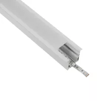 GLOBOSTAR® ALP-LINEAR RECESSA -3M Χωνευτό Προφίλ Αλουμινίου με Λευκό Γαλακτερό Πατητό Κάλυμμα για Ταινίες LED IP20 - Λεικό Ματ - Μ300 x Π3.5 x Υ4cm