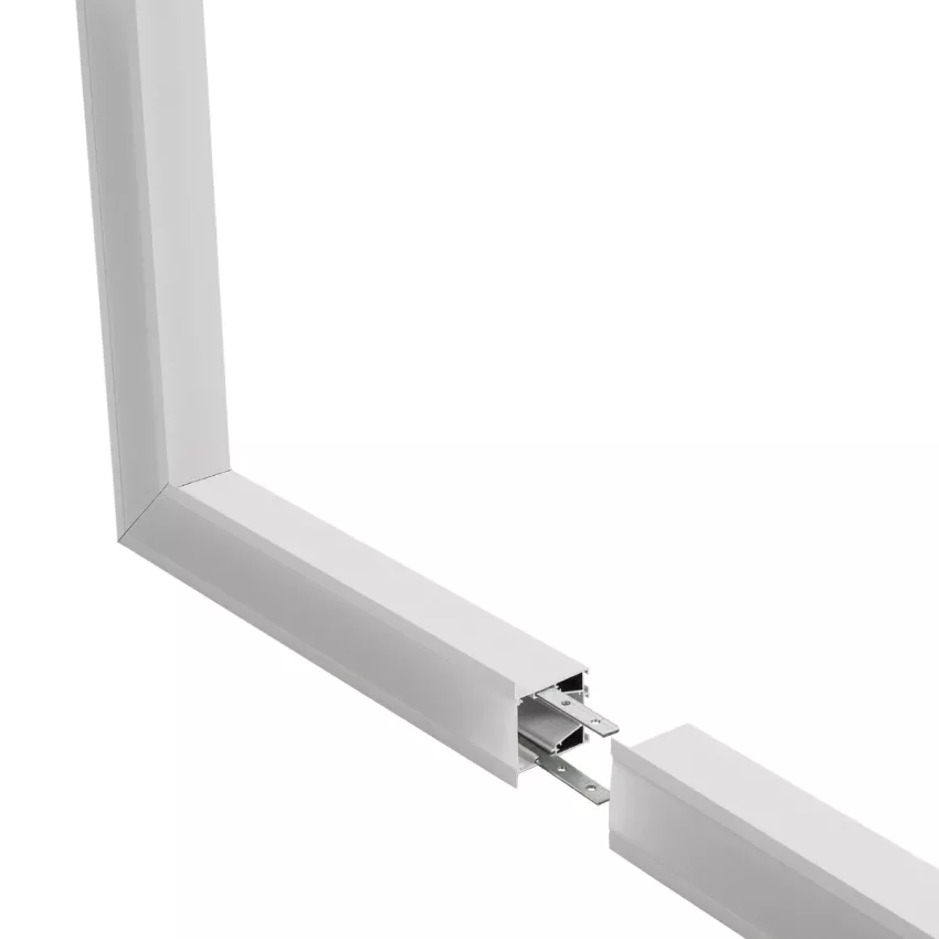 GLOBOSTAR® ALP-CORNER-SIDE90 RECESSA  Χωνευτό Προφίλ Αλουμινίου Γωνία με Λευκό Γαλακτερό Πατητό Κάλυμμα για Ταινίες LED IP20 - Λευκό Ματ - Μ30 x Π3.5 x Υ4cm