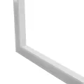 GLOBOSTAR® ALP-CORNER-SIDE90 RECESSA  Χωνευτό Προφίλ Αλουμινίου Γωνία με Λευκό Γαλακτερό Πατητό Κάλυμμα για Ταινίες LED IP20 - Λευκό Ματ - Μ30 x Π3.5 x Υ4cm