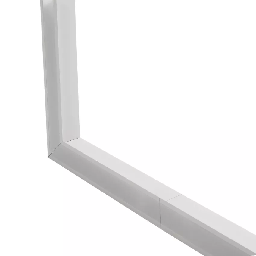 GLOBOSTAR® ALP-CORNER-SIDE90 RECESSA  Χωνευτό Προφίλ Αλουμινίου Γωνία με Λευκό Γαλακτερό Πατητό Κάλυμμα για Ταινίες LED IP20 - Λευκό Ματ - Μ30 x Π3.5 x Υ4cm
