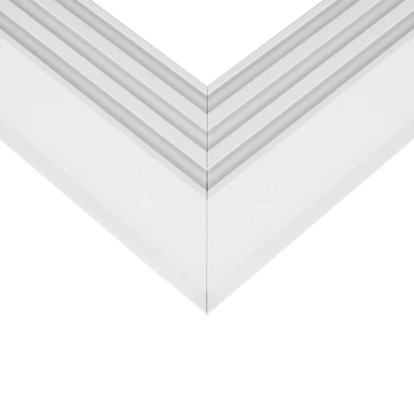 GLOBOSTAR® ALP-CORNER-SIDE90 RECESSA  Χωνευτό Προφίλ Αλουμινίου Γωνία με Λευκό Γαλακτερό Πατητό Κάλυμμα για Ταινίες LED IP20 - Λευκό Ματ - Μ30 x Π3.5 x Υ4cm