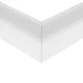 GLOBOSTAR® ALP-CORNER-SIDE90 RECESSA  Χωνευτό Προφίλ Αλουμινίου Γωνία με Λευκό Γαλακτερό Πατητό Κάλυμμα για Ταινίες LED IP20 - Λευκό Ματ - Μ30 x Π3.5 x Υ4cm