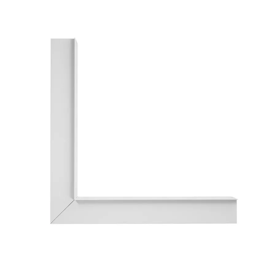 GLOBOSTAR® ALP-CORNER-IN90 RECESSA  Χωνευτό Προφίλ Αλουμινίου Γωνία με Λευκό Γαλακτερό Πατητό Κάλυμμα για Ταινίες LED IP20 - Λευκό Ματ - Μ30 x Π3.5 x Υ4cm