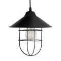 CAGE  Vintage Κρεμαστό Φωτιστικό Καμπάνα Τρίφωτο 3 x E27 IP20 Μαύρο Μέταλλο - Μ30 x Π30 x Υ80cm
