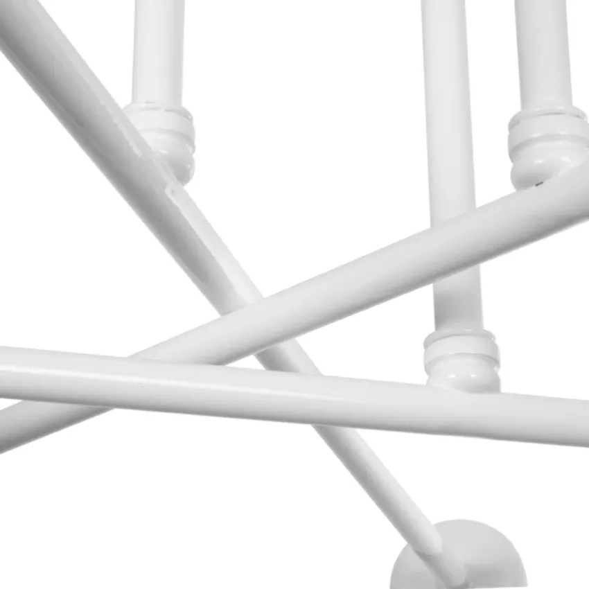 SPIDI  Μοντέρνο Φωτιστικό Οροφής Πλέγμα Πολύφωτο 6 x E27 IP20 Λευκό Μέταλλο - Μ61 x Π61 x Υ37cm