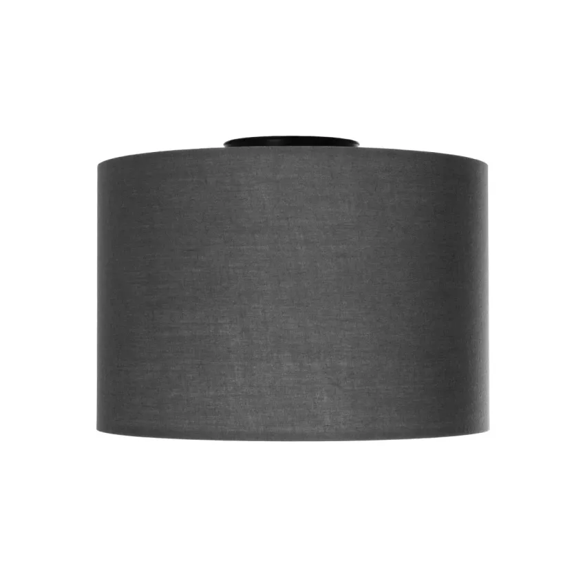 CILIO  Μοντέρνο Φωτιστικό Οροφής Καπέλο Μονόφωτο 1 x E27 IP20 Γκρι Ύφασμα - Μ30 x Π30 x Υ21cm