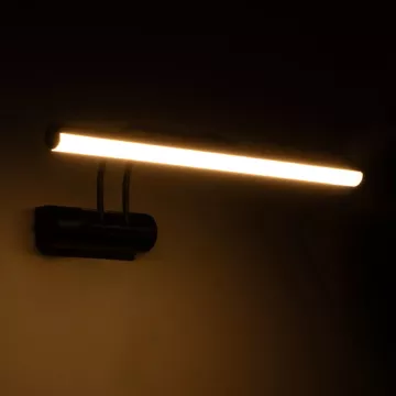 REFINE  Φωτιστικό Τοίχου - Απλίκα LED 7W 640lm 120° AC 220-240V IP44 Θερμό Λευκό Μαύρο - Μ35 x Π25 x Υ9cm