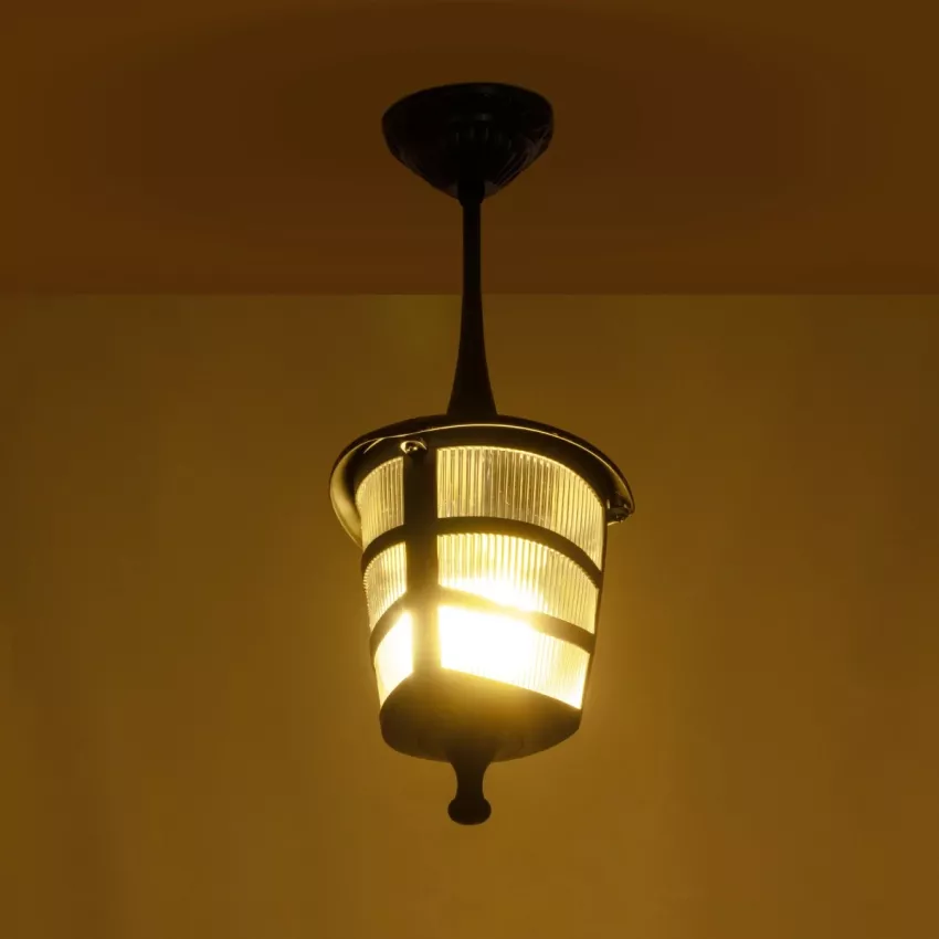 ZARDIN Vintage Κρεμαστό Φωτιστικό Φαναράκι Μονόφωτο 1 x E27 IP44 Μαύρο Πλαστικό Σώμα - Μ17 x Π17 x Υ42cm ZARDIN Vintage Κρεμαστό Φωτιστικό Φαναράκι Μονόφωτο 1 x E27 IP44 Μαύρο Πλαστικό Σώμα - Μ17 x Π17 x Υ42cm