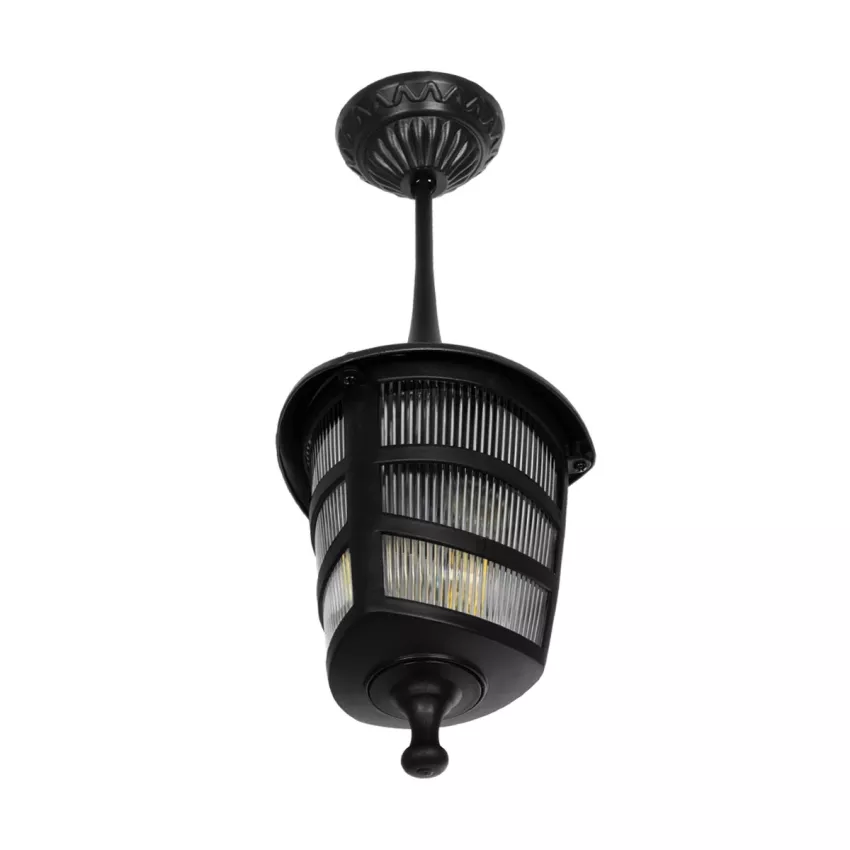 ZARDIN Vintage Κρεμαστό Φωτιστικό Φαναράκι Μονόφωτο 1 x E27 IP44 Μαύρο Πλαστικό Σώμα - Μ17 x Π17 x Υ42cm ZARDIN Vintage Κρεμαστό Φωτιστικό Φαναράκι Μονόφωτο 1 x E27 IP44 Μαύρο Πλαστικό Σώμα - Μ17 x Π17 x Υ42cm