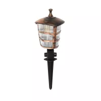 ZARDIN  Vintage Καρφωτό Φωτιστικό Φαναράκι Μονόφωτο 1 x E27 IP44 Χάλκινο Πλαστικό Σώμα - Μ17 x Π17 x Υ45cm