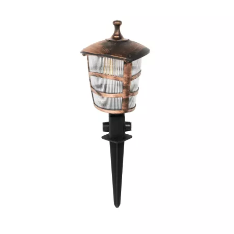 ZARDIN  Vintage Καρφωτό Φωτιστικό Φαναράκι Μονόφωτο 1 x E27 IP44 Χάλκινο Πλαστικό Σώμα - Μ17 x Π17 x Υ45cm
