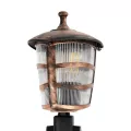 ZARDIN  Vintage Καρφωτό Φωτιστικό Φαναράκι Μονόφωτο 1 x E27 IP44 Χάλκινο Πλαστικό Σώμα - Μ17 x Π17 x Υ45cm