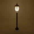 VERDI  Vintage Επιδαπέδιο Φωτιστικό Φαναράκι Μονόφωτο 1 x E27 IP44 Μαύρο Πλαστικό Σώμα - Μ17 x Π17 x Υ104.5cm
