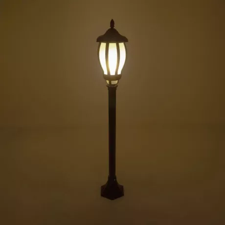 VERDI  Vintage Επιδαπέδιο Φωτιστικό Φαναράκι Μονόφωτο 1 x E27 IP44 Μαύρο Πλαστικό Σώμα - Μ17 x Π17 x Υ104.5cm